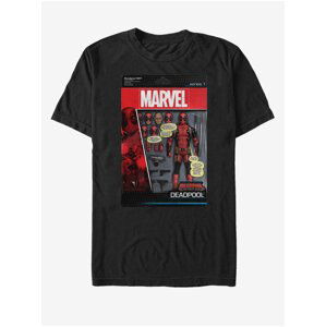 Černé unisex tričko Marvel DeadPool Toy Soldier