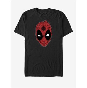 Černé unisex tričko Marvel Deadpool Sugar Skull