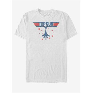 Bílé unisex tričko Paramount Top Gun