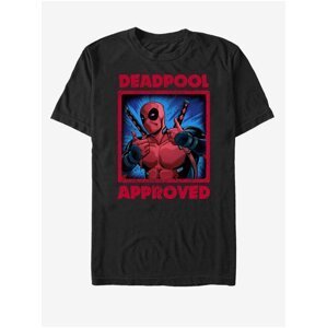 Černé unisex tričko Marvel Deadpool Approved