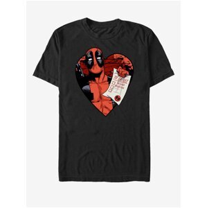 Černé unisex tričko Marvel Deadpool List