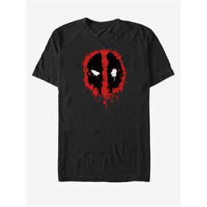 Černé unisex tričko Marvel Deadpool Splatter Icon