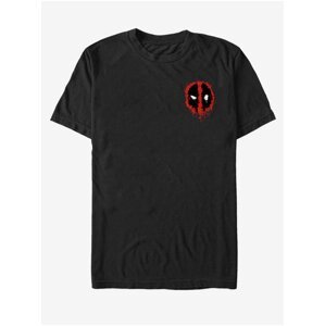 Černé unisex tričko Marvel Deadpool SplatterIcon - Pocket