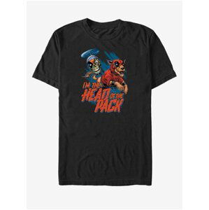 Černé unisex tričko Marvel Head Pack