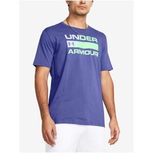 Fialové pánské tričko Under Armour UA TEAM ISSUE WORDMARK SS-PPL