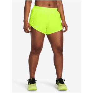 Zelené dámské sportovní kraťasy Under Armour UA Fly By 3'' Shorts-GRN