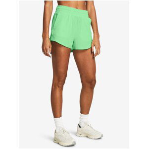 Světle zelené dámské sportovní kraťasy Under Armour Flex Woven Short 3in