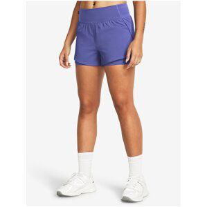 Fialové dámské sportovní kraťasy Under Armour Flex Woven 2-in-1 Short