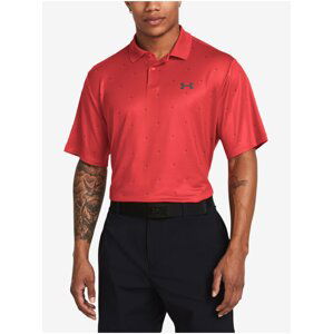 Červené pánské sportovní polo tričko Under Armour UA Perf 3.0 Printed Polo