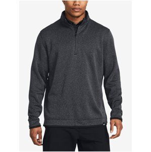 Tmavě šedí pánská sportovní mikina Under Armour UA Storm SweaterFleece QZ LB