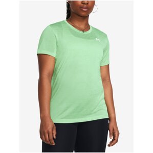 Světle zelené dámské tričko Under Armour Tech SSC- Twist