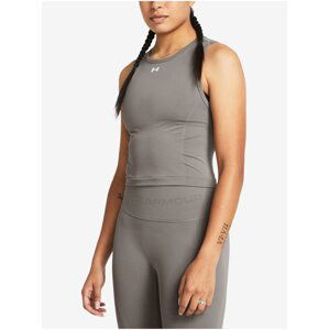 Šedé dámské sportovní zkrácené tílko Under Armour UA Vanish Seamless Tank