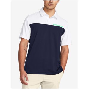 Tmavě modré pánské polo tričko Under Armour UA T2G Color Block Polo