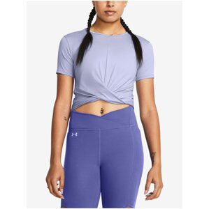 Fialové dámské tričko Under Armour Motion Crossover Crop SS