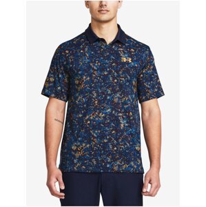 Tmavě modré pánské sportovní polo tričko Under Armour UA T2G Printed Polo