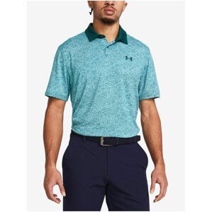 Tyrkysové pánské sportovní polo tričko Under Armour UA T2G Printed Polo