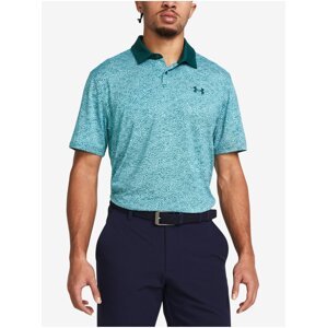 Tyrkysové pánské sportovní polo tričko Under Armour UA T2G Printed Polo