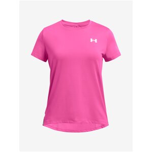 Tmavě růžové holčičí sportovní tričko Under Armour Knockout Tee