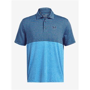 Modré pánské tričko Under Armour UA Playoff 3.0 Stripe Polo