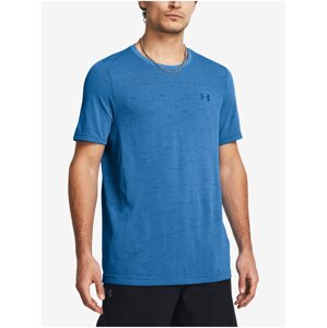 Modré pánské tričko Under Armour Vanish Seamless SS