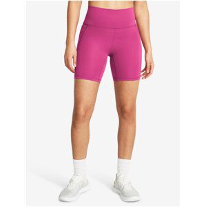 Růžové dámské sportovní kraťasy Under Armour Meridian Bike Short 7in