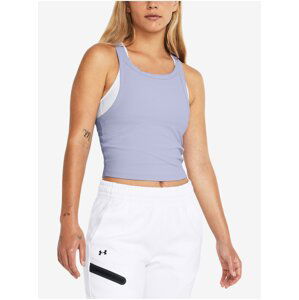 Fialové dámské tílko Under Armour Meridian Rib Crop