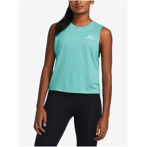 Tyrkysové dámské sportovní tílko Under Armour Vanish Energy Crop Tank