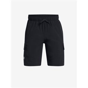 Černé klučičí sportovní kraťasy Under Armour UA Pennant Woven Cargo Short