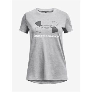 Šedé holčičí tričko Under Armour UA Tech BL Twist SS-GRY