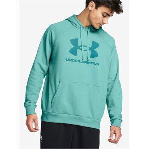 Tyrkysová pánská mikina Under Armour UA Rival Fleece Logo HD