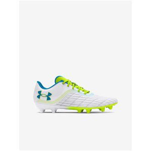 Zeleno-bílé unisex kopačky Under Armour UA W Clone Mag Pro 3.0 FG