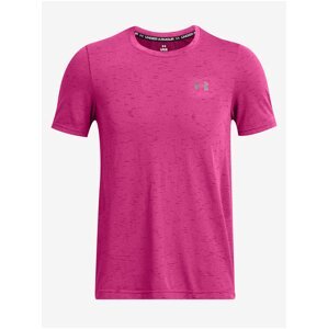 Tmavě růžové pánské sportovní tričko Under Armour Vanish Seamless SS