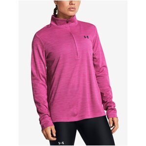 Růžová dámská mikina Under Armour Tech Textured 1/2 Zip