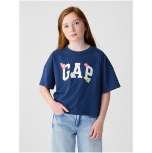 Tmavě modré holčičí tričko GAP