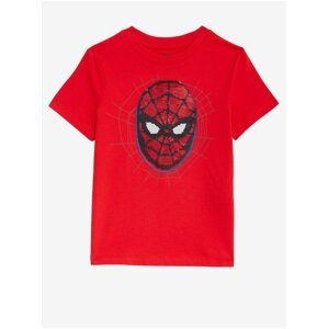 Červené klučičí tričko s motivem Marks & Spencer Spider-Man™