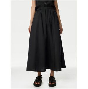 Černá dámská plisovaná midi sukně Marks & Spencer