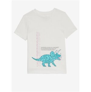 Bílé klučičí tričko s motivem dinosaura Marks & Spencer