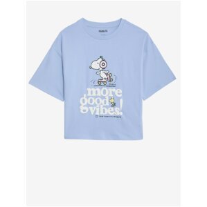 Světle modré holčičí tričko s motivem Marks & Spencer Snoopy™