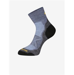 Černo-modré sportovní ponožky z merino vlny ALPINE PRO Derere