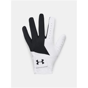 Bílo-černé pánské sportovní rukavice Under Armour UA Medal Golf