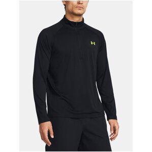 Černé pánské sportovní tričko Under Armour UA Tech 2.0 1/2 Zip