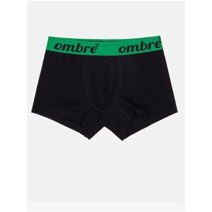 Zeleno-černé pánské boxerky Ombre Clothing