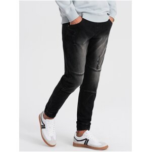 Černé pánské džíny Ombre Clothing