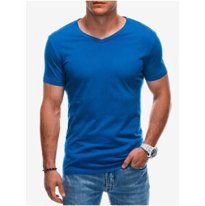 Modré pánské basic tričko Edoti