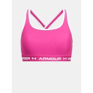Růžová holčičí sportovní podprsenka Under Armour G Crossback Mid Solid