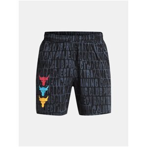 Šedé klučičí kraťasy Under Armour Boys' Project Rock Ultimate Printed