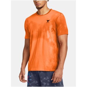 Oranžové pánské sportovní tričko Under Armour UA Project Rock Payoff Printed Graphic