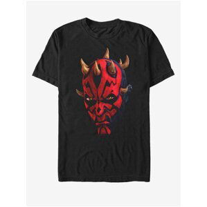 Černé unisex tričko Star Wars Maul Face