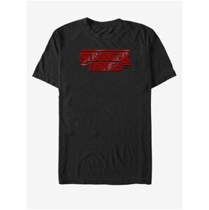Černé unisex tričko Netflix Sparkly ST Logo