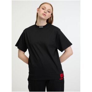 Černé dámské tričko HUGO Dina T-shirt